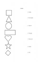 English worksheet: Shapes