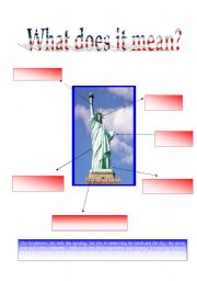 English Worksheet: Lady Liberty 5/5