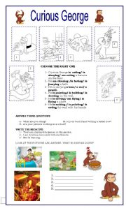 English Worksheet: Curious George