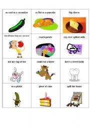 English Worksheet: Food Idioms