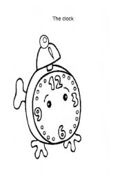 English worksheet: The clock