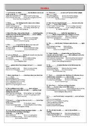 English Worksheet: tenses in English (mixed)