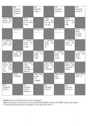 English Worksheet: Traditional Checkers with a Twist!!!
