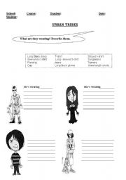 English Worksheet: URBAN TRIBES: WHAT ARE THEY WEARING?