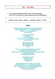 English Worksheet: Songs and  YouTube. Crazy 