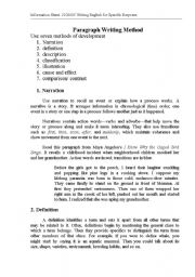 English worksheet: Preparing Writing Method