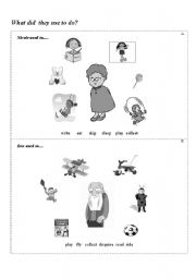 English Worksheet: Used to activity