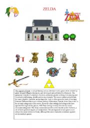 English worksheet: ZELDA