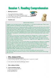 English Worksheet: BRAVE NEW WORLD