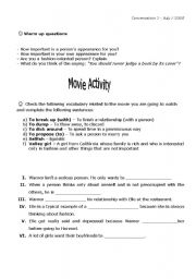 English Worksheet: Movie-conversation class based on the film Legally Blonde 1 (Students)