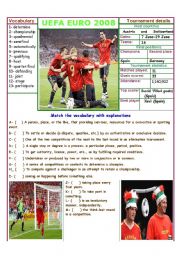 English Worksheet: Euro 2008 Part-1