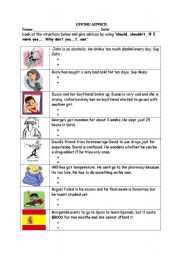 English Worksheet: giving advice