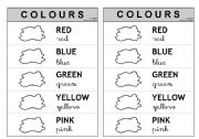 English Worksheet: 5 First Colours 1/2 (colouring) - Information