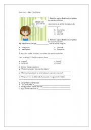 English worksheet: First Conditional Exercises