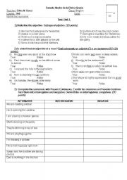 English Worksheet: Adjectives-Nouns-ING test
