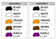 English Worksheet: 5 First Colours 2/2 - Information