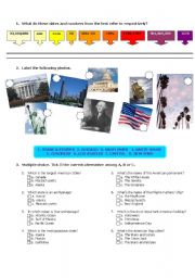 English Worksheet: THE UNITED STATES INTRODUCTION Page 2