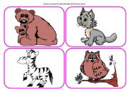 English Worksheet: Who`s in the forest? - practising animals (part 2 / 6)