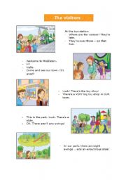 English Worksheet: The Visitors - Listening Comprehension