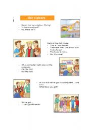 English Worksheet: The Visitors - Part 2