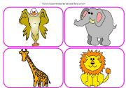 English Worksheet: Who`s in the forest? - practising animals (part 5 / 6)