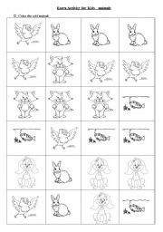 English worksheet: ODD ANIMAL