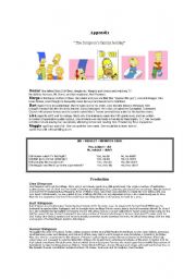 English Worksheet: the simpsons