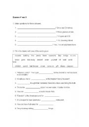 English Worksheet: Revision of grammar