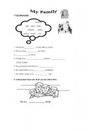 English worksheet: Know Your Family