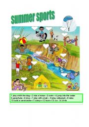 English Worksheet: SUMMER SPORTS