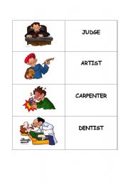 English Worksheet: JOBS  (FIRST PART)