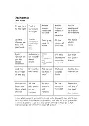 English Worksheet: Prepositons - song by Iron Maiden