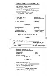 English Worksheet: english song against the War 