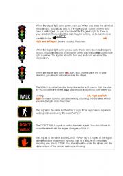 English Worksheet: Traffic Signs