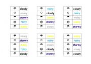 English Worksheet: WEATHER DOMINOES