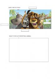 English Worksheet: WILD ANIMALS