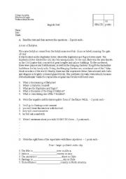 English Worksheet: future tense