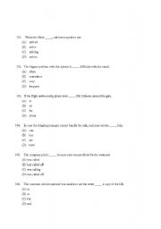 English Worksheet: TOEIC Reading Questions 1