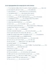 English Worksheet: Prepositions after verbs