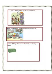 English worksheet: Vocabulary continued