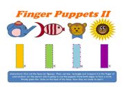 English Worksheet: Finger Puppets II