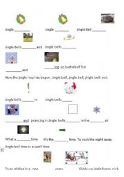 Jingle Bell Rock. Fill in the gaps - ESL worksheet by pia23_