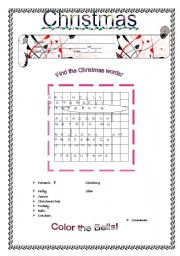 English worksheet: Christmas