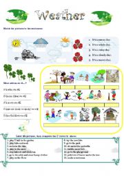 English Worksheet: WEATHER