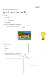 English worksheet: houses