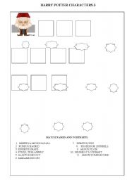 English worksheet: HARRY POTTER CHARACTERS THE TEACHERS