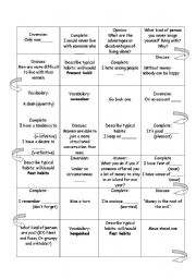 English worksheet: Vocabulary review