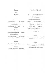 English Worksheet: Roxanne (song) Gap Fill & Debate Activity