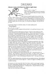 English Worksheet: Dream Interpretation