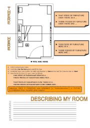 English Worksheet: Describing My Room